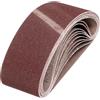 QUARKZMAN 100mm x 610mm Nastri Abrasivi, 10Pz 80 Grana Carta Vetrata per Levigatrice Ossido di Allumina Per Lavorazione Legno, Lucidatura Metalli, Affilatura Coltelli