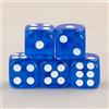 Epic Forge Set di 5 dadi 6 lati - blu trasparente