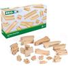 BRIO World 33772 Ampia gamma di 50 pezzi - set di binari per la ferrovia BRIO - giocattoli per bambini consigliati per bambini dai 3 anni in su