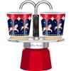 BIALETTI INDUSTRIE MONDOCASA CAFFETTIERA MINI EXPRESS+2TZ MR ROSSO