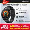 Huawei watch gt5 smartwatch 46mm/41mm versione globale 2024 nuovo per uomo donna orologi originali ufficiali 1.43 "AMOLED NFC ECG - 46mm / Black