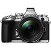 Olympus OM-D E-M1 Fotocamera Mirrorless 16.3 MP, Kit Obiettivo M. Zuiko Digital ED 12-40 mm 1:2.8, Display LCD TFT 3, HDR, Argento/Nero