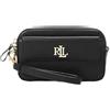 Lauren Ralph Lauren Marcy Wrstlt 432934353 Borsa a tracolla da donna in pelle, colore nero, taglia unica, Nero, Taglia unica