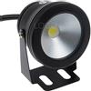 EBILUN 12 V 10 W faro LED piscina impermeabile luce spot lampada da esterni, alluminio, White, Flat lens （Without remote control）