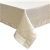 Nada Home Tovaglia Natalizia Jacquard 140x180 cm 6 Posti con Lurex - Preziosa Home Modello Natalia - Copritavola Natalizio Elegante Made in Italy, Antimacchia, Idrorepellente, No Stiro