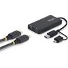 StarTech Adattatore USB-A e USB-C a Doppio HDMI per Mac (M1/M2/M3/M4/M5), Windows e ChromeOS, Dual Monitor Esteso, 4K30Hz + 1080p