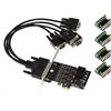 KALEA-INFORMATIQUE Scheda controller PCI Express PCIe a 4 porte RS422 RS485 con chipset EXAR XR17V354. Windows XP/Vista/Seven/8/10/11, Windows Server 2003/2008/2012, Linux
