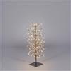 EDG Enzo De Gasperi Faggio Albero di Natale con Base 320 Led 90x40cm Nero