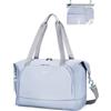 ECOHUB Borsa da Viaggio Pieghevole, Borsone da Viaggio Resistente All'acqua per Aereo, Bagaglio a Mano Leggero e Riciclato con Tasca Rimovibile per Donna e Uomo, 30L-Grigio