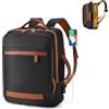 SPAHER Estensibile Zaino da Viaggio Aereo 40x30x15 British Airways 40x30x20 Wizzair Bagaglio a Mano Zaino Porta PC 15,6 Pollici con Porta di Ricarica USB Zaino Scuola Donna Uomo con Tasca Umida