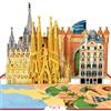 papercrush® Biglietto pop-up Barcellona - Biglietto d'auguri compleanno 3D, Carta regalo per viaggio sorpresa per viaggiatore uomo (fidanzato, figlio), Buono regalo per viaggi in città in Spagna