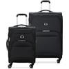 DELSEY PARIS Sky Max 2.0 Softside Bagaglio Espandibile con Spinner, Nero, 2-Piece Set (21/28), Sky Max 2.0 Softside Bagaglio Espandibile Con Ruote Spinner