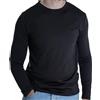 HEATGUARD Maglia Termica Uomo a Maniche Lunghe con vestibilità ergonomica | Intimo Termico Traspirante, Ideale per Running, Sport e Uso Quotidiano Durante l'Inverno | Nera, XXL