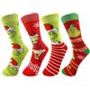 Lets Joy Calze Natalizie, 4 Paia Colorato Calze Natalizie, Calze Natalizie Personalizzate, Divertenti Calze Natalizie, Motivo Calze in Cotone Uomo Donna Regalo di Natale Carnevale