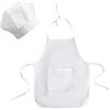 Generic Costume da Chef per Neonato Set Costume da Cuoco Bambino Vestito Grembiule Cappello Bambino per 1-2 Foto Bambino Fotografia Prop (White-a, 1-6 Months)
