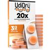 Udivita 20 Capsule Deumidificanti Essiccanti per Apparecchi Acustici UdiDry Caps 3g 31mm con Indicatore di Colore - Capsule con Gel di Silice di Alta Qualità per Contenitori di Asciugatura