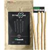 Scrupmi® Miswak - Spazzolino da denti, confezione da 4 spazzolini da denti, di alta qualità, 100% naturale, 0% plastica, vegano, riutilizzabile e biodegradabile, lavarsi i denti sempre e ovunque