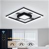 Sky angle Plafoniera LED Soffitto, Dimmerabile 40cm con Luce e Telecomando, 40W 4800LM Lampada da Soffitto Luce per Cucina Sala Da Pranzo Ufficio Scala Soggiorno