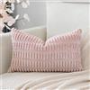Artscope 1 Pezzi Federe per Cuscini in Velluto a Coste Minimalista Copricuscino Colorato per la Decorazione Domestica Soggiorno Camera da Letto Divano 40x60cm, Rosa