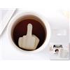 I-TOTAL® - Tazza in ceramica per tè/caffè con disegni 3D interni 9 x 8,5 x 9 cm (MIDDLE FINGER) 300 ml