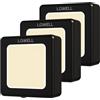 LQWELL® Luce Notturna con Presa Pieghevole con Sensore Crepuscolare, Lampada Notturna con LuminositÀ Regolabile, Luce Automatica con Presa, Luce di Orientamento (Nero, 3 Pezzi)