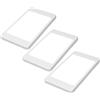 kalb Material für Möbel Lampada sottopensile a LED SET da 6 Watt Sensore Lampada da cucina Faretto da incasso Punto luce da incasso, Colore della luce: bianco caldo, Dimensioni set: set da 3 pezzi, selezione: senza sensore