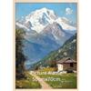 EYMPEU Cornice 50x70 Color Legno Naturale, Texture Calda, Cornice da Parete in Alluminio, 1 Pezzo