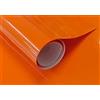 GOYAPRINT Carta Adesiva per Mobili Arancione 40x300 cm Pellicola Adesiva Lucida per Parete Cucina Porta Finestra Vinile Rivestimento Decorativo (40x300 cm, Arancione)