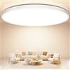 Swoieltr Plafoniera LED Soffitto 30 cm da Bagno, 24W Lampada da Soffitto 4000K Lampadario Cucina Moderna 2400LM Ultra-Sottile Plafoniera LED Camera da Letto IP44 per Soggiorno, Corridoio, Cantina
