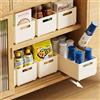 champracer Cassetto telescopico estraibile, organizer per armadi, cassetti, in plastica pieghevole, per armadio da cucina, cassetto estraibile (2 pezzi, 10 cm)