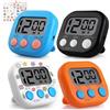 GeeRic 4pz Timer da Cucina Digitale,GeeRic 99 Min Timer Bambini Colori Supporto/Retro Magnetico Silenzioso Orologio Assistente Gestione Tempo Scrivania Timers Visivo per Cottura,Aula,Ufficio