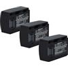 vhbw 3x batteria compatibile con Samsung HMX-H300BP, HMX-H300BN, HMX-F50BN, HMX-F90, HMX-F80, HMX-H300 videocamera camcorder (1100mAh, 3,7V, Li-Ion)