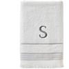 SKL Home Casual Monogram Asciugamano da Bagno S, Cotone, Bianco, 28x54