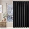 NICETOWN Tende nere per finestre di grandi dimensioni, opache, con nastro arricciato, per soggiorno, tenda termica, protezione dal calore, set da 1 pezzi, 240 x 300 cm (altezza x larghezza), oscuranti