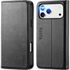 TUCCH Custodia per iPhone 17 Pro Max 6,9-pollici 5G 2025 [Blocco RFID] Portafoglio | Folio Cover Pelle Sintetica TPU Antiurto Flip Caso Libro Funzione Supporto 3 Slot Schede Protezione Integrale, Nero