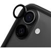 RhinoShield Camera Lens Protectors Compatible with [iPhone 17/16 Plus / 16] | 9H Tempered Glass Protector - Impact and Scratch Resistance, High Transparency, Explosion-Proof Protection - Black