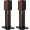 OUUTMEE Supporti per altoparlanti in legno da 50 cm, resistenti, per home theater e monitor da studio, supporto universale per altoparlanti da pavimento con design riempibile con sabbia (set da 2)