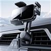 Holdersafe Porta Cellulare Auto Supporto Telefono: [Funzionamento con una mano] Supporto Cellulare per Bocchette D'aria Dell'Auto, 360° di Rotazione Macchina per iPhone/Samsung/Huawei/Xiaomi, ecc-Acrilico