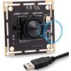Svpro Modulo fotocamera USB con obiettivo pinhole da 3,7 mm con microfono, scheda fotocamera USB Full HD 1080P con sensore IMX322, webcam a bassa illuminazione da 0,01 lux H.264 UVC Computer Camera