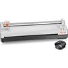 Peach Plastificatrice 6 in 1 A3 con angoli arrotondati, trimmer, pellicole di laminazione | ABS | adatto per tutte le pellicole standard fino a 2 x 125 mic. | Laminatrice a caldo e freddo | PBP450A