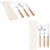 hi!dea™ Set di posate da 3 pezzi in legno di acacia BOULUD personalizzate o neutre