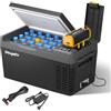 BougeRV CRPRO 20 litri 12 V/24 V compressore refrigerante (nero) e batteria portatile