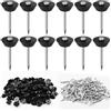 HavaCue ㅤ HavaCue 160 Pz Chiodi Di Tenuta per Nodi, Bottoni Di Montaggio con Chiodo, 3*30mm Chiodi Sigillanti per Membrana Fondazione, Chiodi Di Acciaio Inossidabile per Posizionare i Rotoli, Letto a Soppalco