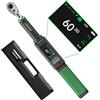 LLAVETOR Chiave dinamometrica digitale 3/8, 3-60 N.m, ±1% Chiave dinamometrica con suoneria e display LED per auto, moto e bicicletta
