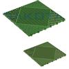 Generico Piastrella in Plastica Verde da Esterno e Giardino 40 x 40 cm Confezione da 6 pz