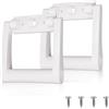 Fukaisu 2pz Maniglia Ricambio in Plastica per Ghiacciaie 25-72 QT, Maniglie Ricambio Parti con Viti Kit Riparazione Ghiacciaia Compatibile con Igloo Frigo Rettangolare Accessori (Bianco)