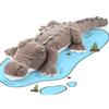 MorisMos coccodrillo gigante XXL da 170 cm, morbido, grande, in peluche, coccodrillo, peluche, giocattolo, cuscino, coccodrillo in peluche, regalo per bambini, bambine