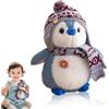 Detontek Peluche a Forma Di Pinguino, Peluche a Forma Di Pinguino Da 20 Cm, Adatto Per Compleanni, Pasqua, Natale, Regali a Forma Di Pinguino Per Bambini e Bambine (Blu)