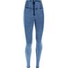 FREDDY - Pantaloni Push Up WR.up® Skinny Vita Alta in Jersey-Denim, Denim Chiaro, Large