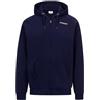 Kappa - Felpa con Zip, Uomo, Blu, Cotone, Sportivo/a, Logo Sun Ry, Taglia: L